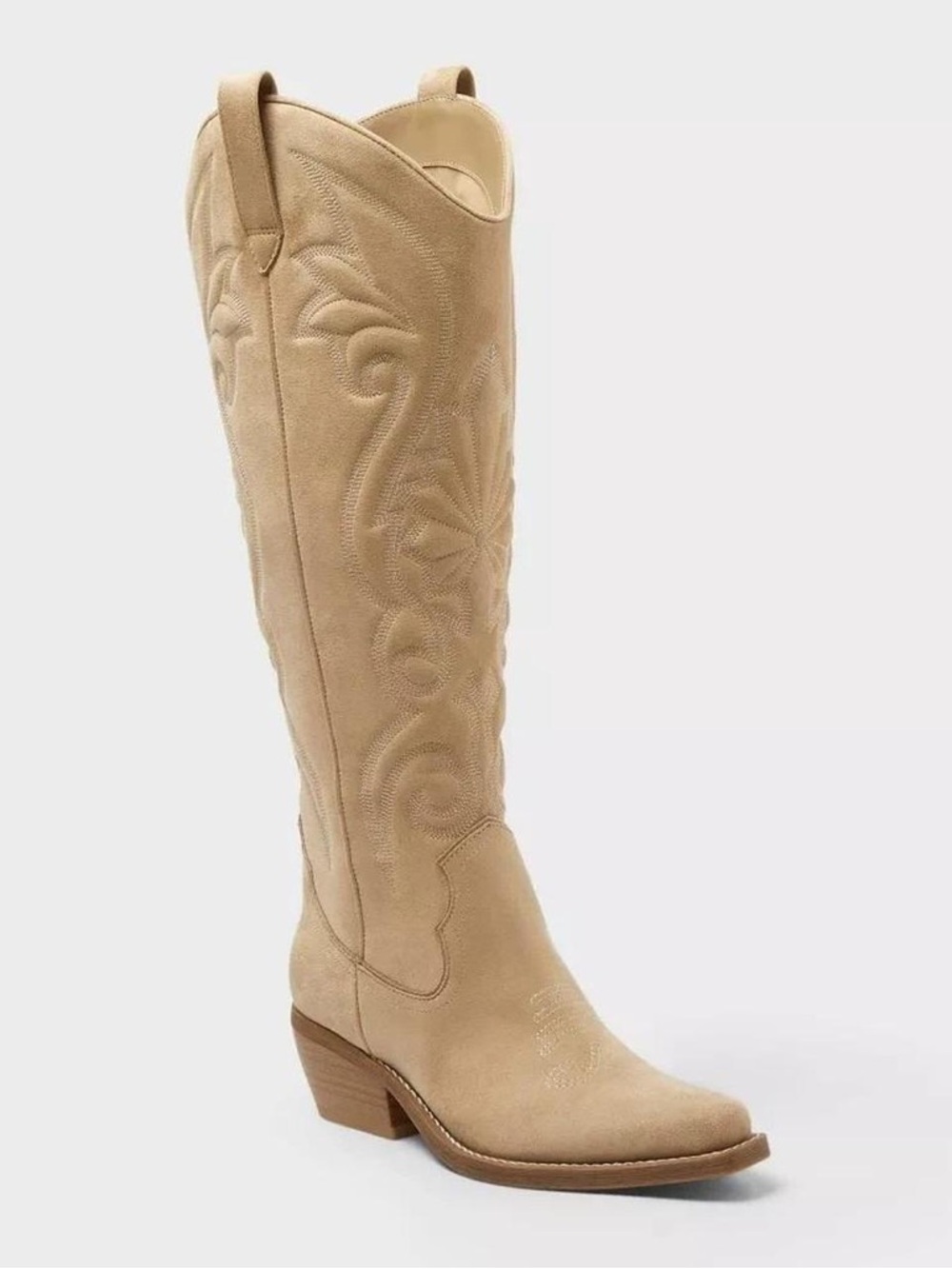 WILD FABLE KENZIE TALL WESTERN BOOTS in tan